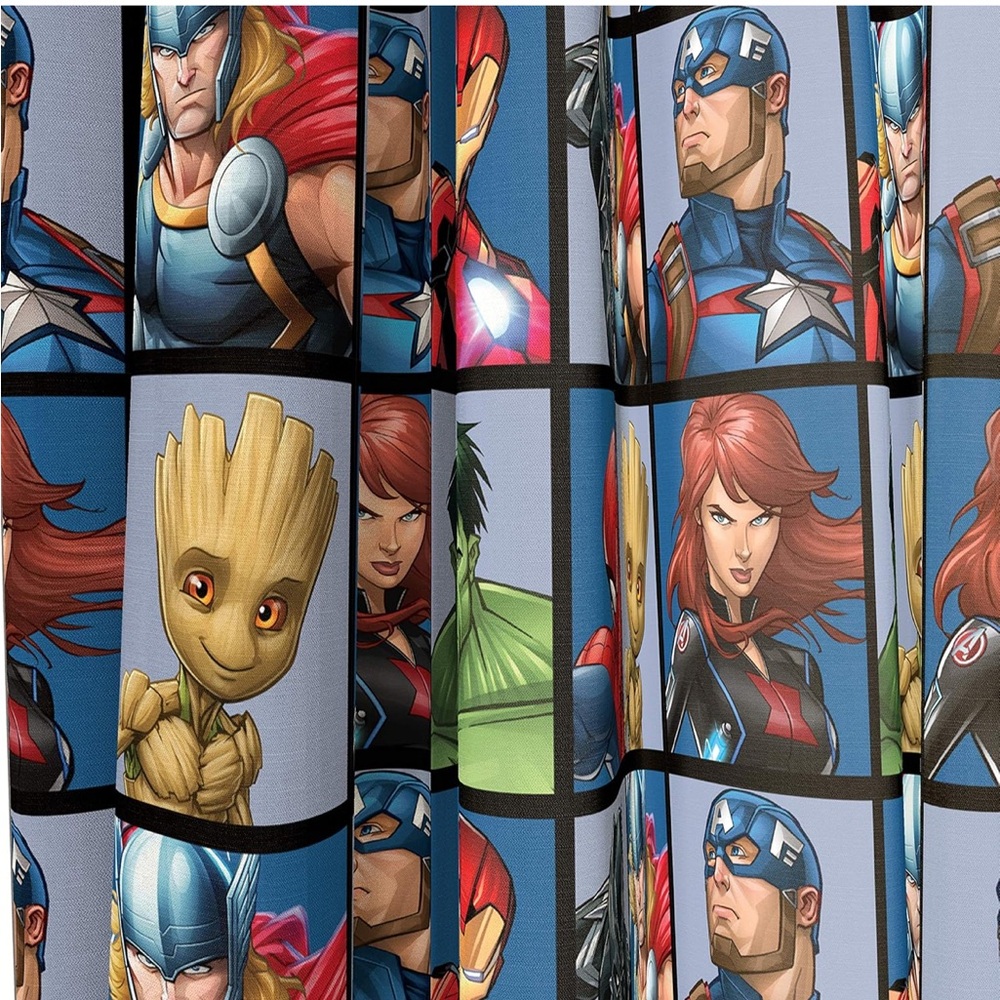 Marvel Window Panels 2 Panels & Tie Backs